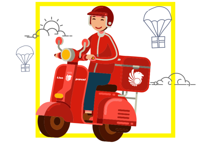 lion parcel naik secuter